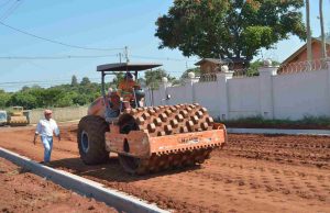 Cidade Jardim recebe pavimentação em suas vias públicas nesta sexta Cidade Jardim