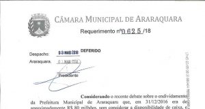 Depois de deferida, CEI sobre gestão Edinho morre e denúncias viram pizza entre vereadores Requerimento 01