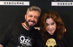 Zeferino ao lado de Ozzy Osbourne na capital paulista Ozzy