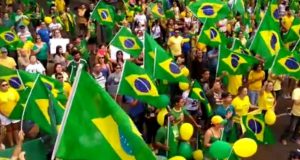 Patriotismo transforma ruas de Araraquara em mar verde e amarelo Araraquara Bolsonaro 02