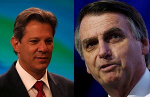 Pesquisa CNT/MDA: Bolsonaro tem 57% dos votos contra 43% Bolsonaro e Haddad 28