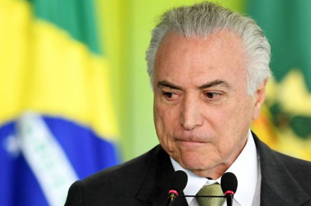 Temer preso lava