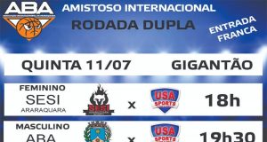 ABA e SESI farão amistosos contra norte-americanos