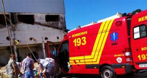 Homem fica gravemente ferido em acidente de trabalho