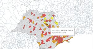 Urgente: SIMI indica que isolamento em Araraquara voltou a cair de 51% para 49%