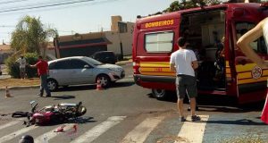 Acidente no Balão do Imperador deixa motociclista gravemente ferido
