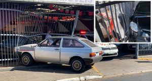 Motorista perde controle e atinge carros e loja de veículos na Alameda Paulista