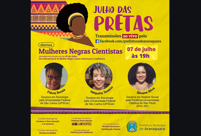 Julho das Pretas: oficina e debate movimentam a Casa SP Afro - Prefeitura  de Araraquara