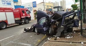 Acidente envolve quatro veículos e deixa cinco feridos