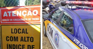 Ladrão de placas da RUMO é apanhado em flagrante pela Guarda Civil Municipal
