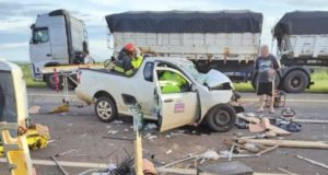 Montana bate de frente em caminhão e faz uma vítima fatal na rodovia