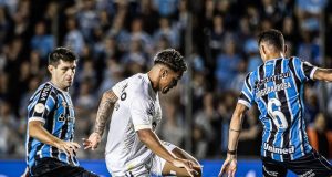 Fora de casa, Santos perde para o Grêmio na estreia do Brasileirão