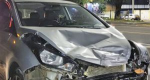 Acidente nesta sexta, próximo da Unesp causa fratura em perna de motociclista