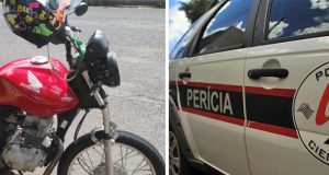 Jovem fica gravemente ferido após colisão entre moto e carro da Prefeitura Municipal