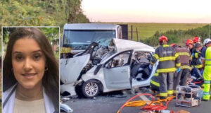 Carro bate frontalmente com caminhão e tira a vida de jovem médica de 31 anos na SP-318 em São Carlos