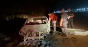 Corpo de homem é encontrado carbonizado no interior de veículo em chamas perto da antiga Maringá