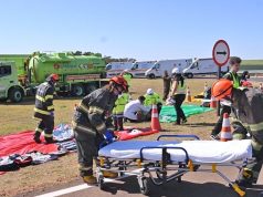 Arteris ViaPaulista capacita equipes em simulado de acidente com produto perigoso em Araraquara