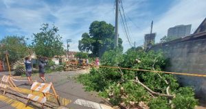 Chuvas e ventos fortes causam estragos em bairros da cidade, atingindo as UPAs do Melhado e da Vila