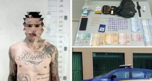 Homem é preso com drogas no “Hortências” e diz que foi para o tráfico por estar desempregado