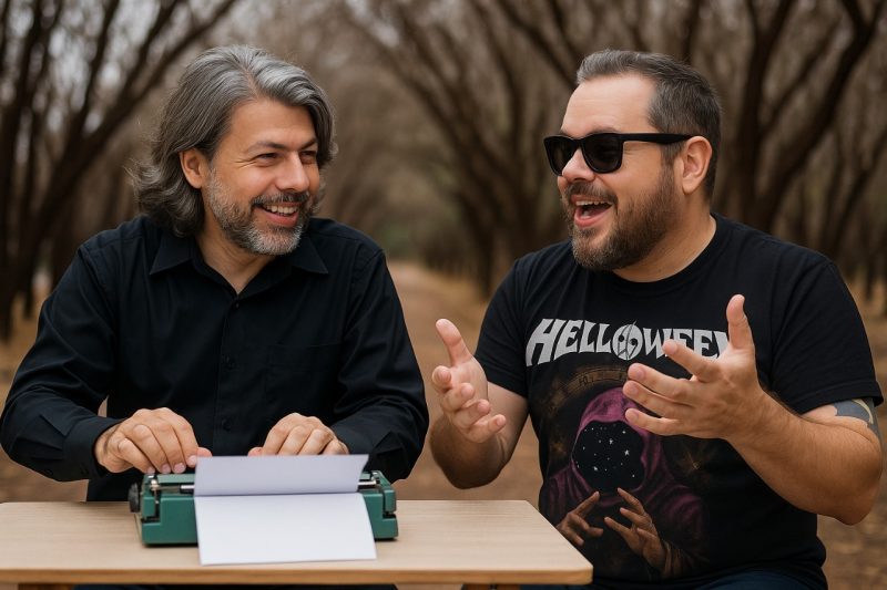 Rodrigo Vulcano e Matheus Vieira em versão de IA