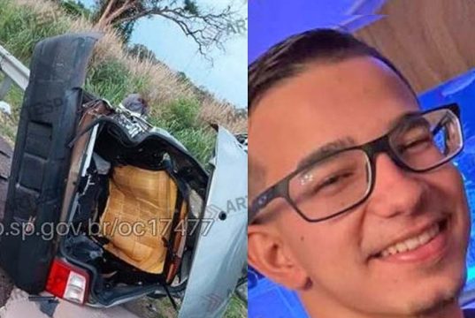 Sepultado em Araraquara o jovem, vítima de acidente na SP-255, que ia com a namorada ao pesqueiro