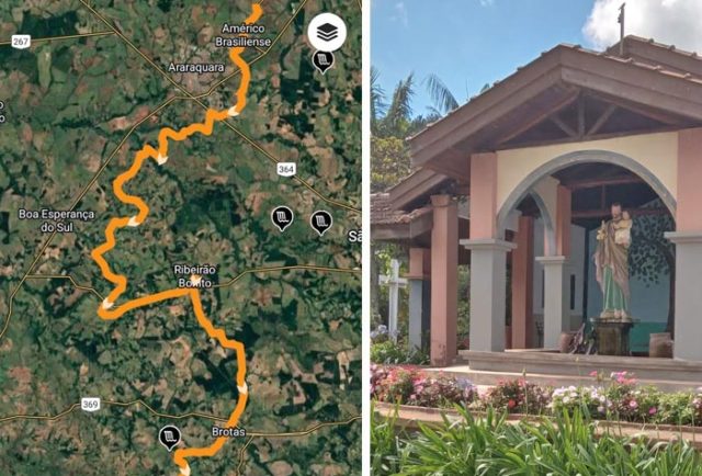 O caminho de Santa Luzia