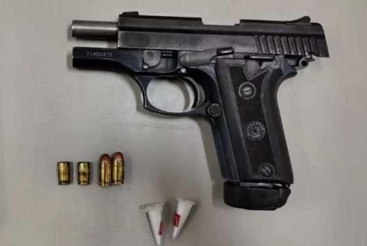 Homem dá tiros em área de lazer e vai preso pela PM ao pedir pra ir ao banheiro com arma na cintura