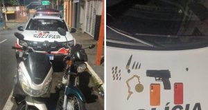 Polícia Militar faz abordagem a criminosos e recupera motocicleta furtada nesta madrugada de segunda