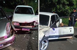 Homem tenta matar companheira com golpes de faca e ao fugir do GAT bate seu carro em cruzamento