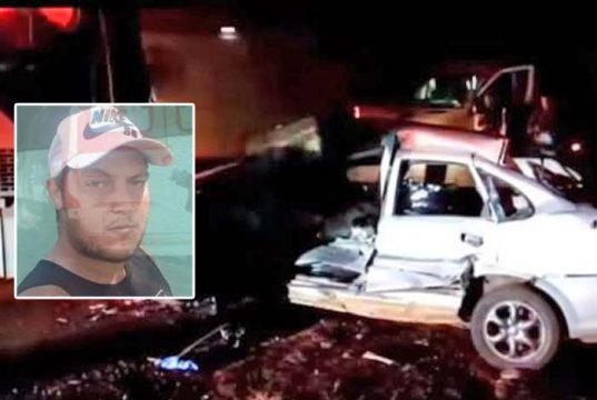 Homem de 38 anos morre na Vicinal Motuca-Rincão após colisão com ônibus rural na noite deste domingo