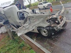 Duas pessoas morrem em acidente ocorrido neste sábado na SP-323 em Monte Alto