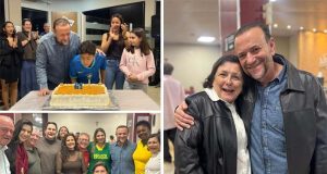 Dia de emoção: Edinho é recebido por familiares e amigos na comemoração de mais um aniversário