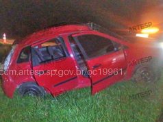 Capotamento na Rodovia Washington Luís durante a madrugada desta sexta tem uma vítima fatal