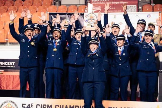 Com três atletas do Sesi Araraquara na equipe, o Brasil é campeão mundial militar de basquete feminino