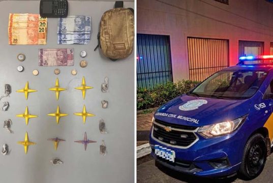 Em ponto de tráfico conhecido no Jardim Tamoio em Araraquara dupla é presa por equipe da GCM