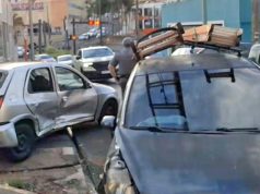 Acidente no centro antigo de Araraquara na manhã desta segunda, deixa duas mulheres feridas