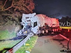 Caminhoneiro morre ao bater carreta na traseira de outro caminhão na Rodovia Washington Luís em Matão