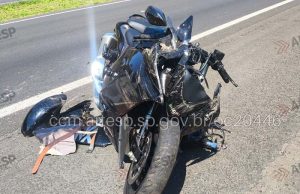 Empresário morre ao perder o controle da moto e bater em barranco na SP-225 em Dois Córregos