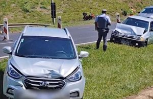 Engavetamento na Washington Luís deixa mulher ferida e provoca congestionamento na rodovia