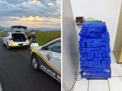 Traficante é preso com 195 kg de maconha na região e trazido para a Polícia Federal em Araraquara