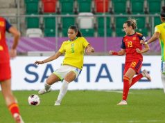 Com três guerreiras grenás, Seleção Brasileira perde para a Espanha e está fora da Copa Sub-20