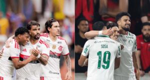 Flamengo e Palmeiras seguem brigando pela liderança do Brasileiro com diferença de um ponto