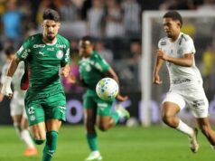 Palmeiras empata com o Santos e agora torce por tropeço do Flamengo contra o Vasco nesta quinta
